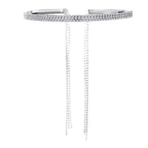 3/$35 | Gorgeous & Classy Silver Rhinestone Tassel Headband Hair Accessory